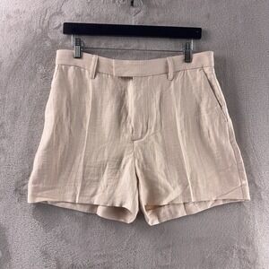 Zadig & Voltaire Please Linen Shorts Womens Size 38 Pink Casual Summer Designer